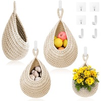 Groothandel Hangende Fruitmand Bohemian Muur Gemonteerde Groentemand Voor Keuken Aardappel Ui Knoflook Plant Houder