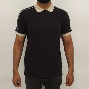 เสื้อโปโลมีซิปครึ่งตัวสำหรับผู้ชายเสื้อคอตตอนโอเวอร์ไซส์ผ้าคอตตอนไซส์ใหญ่พิเศษแบบลำลอง - Product Image 1