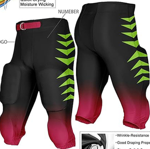 Pantalones de Fútbol Americano Personalizados de Alta Calidad con Logotipo y Etiqueta Personalizados, Pantalones Cortos Acolchados con Protección para Fútbol Americano - Product Image 2