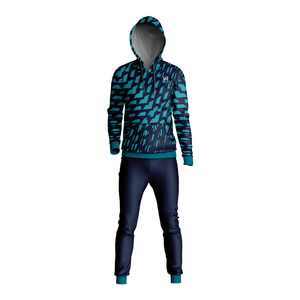 ชุดวอร์มระบายอากาศไซส์ใหญ่พิเศษชุดวอร์ม100% โพลีเอสเตอร์กันลมเครื่องแต่งกายแนวสตรีทแบบไร้รอยต่อเชือกรูดด้านหน้าแบบแยกขอบออกภาษี - Product Image 1