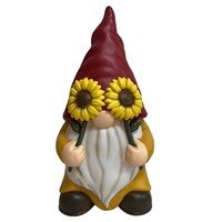 Gnome de jardin en polymère léger, moulé par soufflage, avec éclairage intégré, motif Sprite nordique, pièce maîtresse de jardin, pour achat en gros