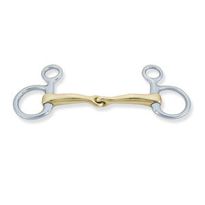 Gran oferta, broca de Carreras de Caballos de acero inoxidable ecuestre Premium, equipo de equitación occidental de alta calidad con mejilla completa de boca hueca - Product Image 4