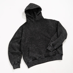 Sudadera con capucha de algodón de alta calidad, estilo urbano, extragrande, de 400 g/m², estilo vintage, con lavado enzimático para hombre - Product Image 2