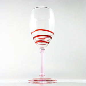 Long Stem Handblown Borosilicate <b>Glass</b> <b>Goblet</b> - Product Image 5