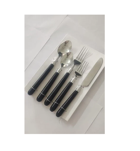 ชุดช้อนส้อมมีดด้ามจับเรซินดีไซน์ตามสั่งมีด้ามจับกันลื่นและเหล็กกระจกทนความร้อนสำหรับสินค้าลดราคา - Product Image 6