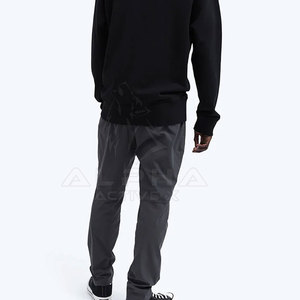 กางเกงโค้ชเอวสูงผ้าฝ้ายทรงตรงเอวสูงผ้าฝ้ายออกแบบได้ตามต้องการสไตล์ล่าสุดสำหรับฤดูหนาว - Product Image 4