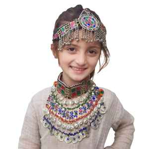Produit en vente chaude prêt à expédier ensembles de bijoux afghans nouvelle mode bijoux afghans boucles d'oreilles collier ensemble pour les femmes - Product Image 1