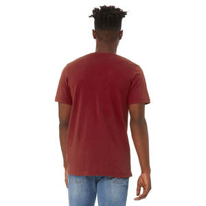 Camiseta Personalizada de Manga Corta de Bambú Suave y Transpirable con Cuello en V para Hombre - Product Image 5