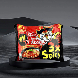 บะหมี่กึ่งสำเร็จรูป Samyang buldak บะหมี่กึ่งสำเร็จรูปรสเผ็ด3X ราเมน