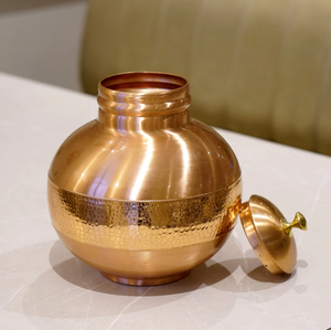 Pot d'eau en cuivre pour la maison Pichet en cuivre fait à la main pour artisanat moderne à bas prix Distributeur d'eau en cuivre - Product Image 3