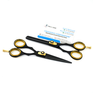 Best Hair Cutting <b>Scissors</b> & Best Thinning <b>Scissors</b> 6 Inch Hairdressing <b>Scissors</b> for Salon Rubber Handle Barber Shears - Product Image 2