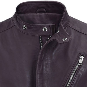 Chaqueta de cuero al por mayor, nueva chaqueta de cuero a la moda para hombre, chaqueta de invierno de cuero para hombre con logotipo personalizado de alta calidad - Product Image 3