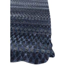 Tapis en laine et soie de bambou noué à la main Edge & Essence, bleu, motif abstrait, pour usage domestique - Aiwb-13013 - Product Image 4