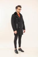 Manteaux d'hiver/automne pour hommes, faits à la main, de qualité supérieure, en fourrure, respirants, en cuir véritable, en laine, en peau de mouton, parkas tissés