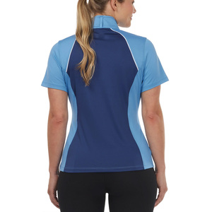 Chemise d'équitation élégante pour dames à manches courtes respirante légère compétition équitation spectacle haut performance - Product Image 2