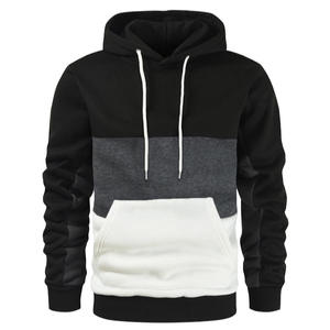Sudadera con Capucha de Invierno 100% Algodón OEM, Diseño Color Block, Estilo Hipster Casual, Sudadera Lisa Esencial con Capucha y Estampado Personalizado para Hombre - Product Image 5