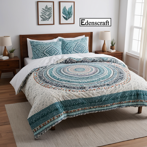 Bộ chăn ga gối đệm mềm mại sang trọng cỡ <span class=keywords><strong>King</strong></span> với chăn bông mềm mại cho bé và bộ chăn ga gối đệm kiểu dáng thời trang để trang trí nhà cửa - Product Image 1