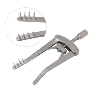 Rétracteur ALM léger de qualité supérieure, longueur de travail de 51,5 mm, 4 x 4 branches, 1/4 po (5,6 mm), acier inoxydable chirurgical profond, CE - Product Image 1