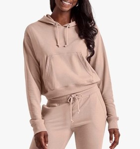 Sweats à capuche décontractés pour femmes sur mesure 100% coton léger confortable respirant pour la saison d'hiver Logo sur le devant - Product Image 1