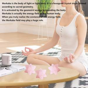 หินควอตซ์ dodecahedron คริสตัลแกะสลักอัญมณี Merkaba สำหรับความรักในตัวเองความสามัคคีและการปฏิบัติทางจิตวิญญาณหินธรรมชาติ merkaba - Product Image 6