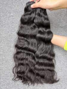 2025 Extensiones de cabello vietnamita crudo sin procesar Doble cutícula dibujada Alineada Tejido ondulado natural Cabello doble dibujado - Product Image 4