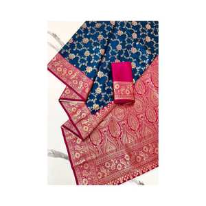 Saree élégant en soie douce pour tissage ethnique indien pour toutes les occasions - Product Image 4