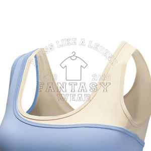 FANTASY WEAR 2026 Sujetador deportivo de compresión ajustable al por mayor, top de yoga y running con bloques de color para gimnasio y fitness - Product Image 3