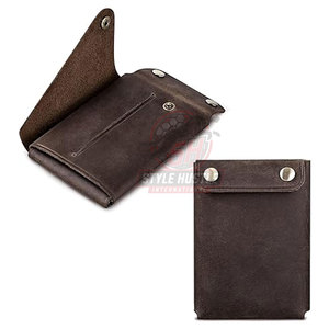 Cartera de Cuero con Diseño Plegable para Varias Tarjetas y Logotipo Personalizado, Cartera de Cuero Hecha a Medida de Alta Calidad en Venta - Product Image 3