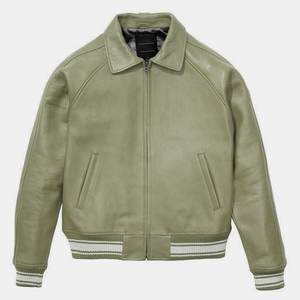 2024 ใหม่ OEM ที่กําหนดเองแฟชั่นกลางแจ้งผู้ชาย Streetwear เสื้อแจ็คเก็ตหนังเครื่องบินทิ้งระเบิด - Product Image 6