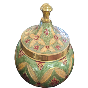 Tesoro decorativo, bote de polvo de latón para almacenar dulces, frutas secas, accesorios de cocina, mesa para cocina a precio mayorista - Product Image 4