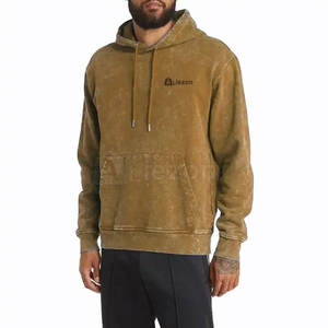 Sweats à capuche délavés à l'acide avec logo personnalisé pour hommes Vêtements de mode Sweats à capuche délavés à l'acide de haute qualité - Product Image 2