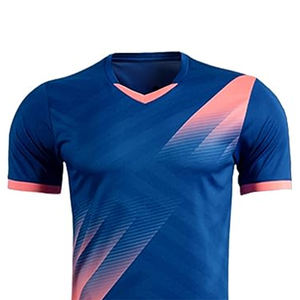 ชุดเสื้อฟุตบอลคอวีแขนครึ่งท่อนชุดเล่นกีฬาทีมพิมพ์ซับลิเมชัน - Product Image 5