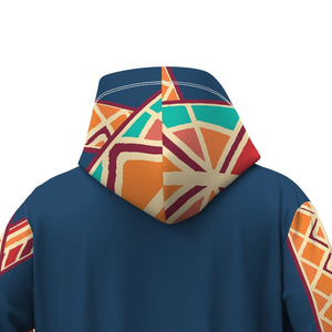 Sudadera con capucha transpirable de algodón 100% de alta calidad, impresa y bordada personalizada con técnicas de sublimación, Sudadera con capucha de sublimación básica - Product Image 3