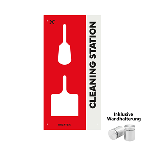 Stazione di Pulizia e Stoccaggio a Parete Rossa 50cm X 100cm-RS-WM-S-01 - Product Image 1