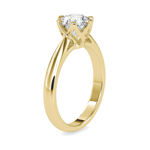 Bague de fiançailles et de mariage en platine avec diamant de laboratoire taillé de 1,20 carat, certifié IGI, sertissage à griffes, bijoux - Product Image 6