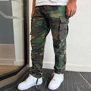 Casual With Side Pockets for Spring Wholesale Outdoor Cycling New <b>Men's</b> <b>Camo</b> Printed Cargo Trousers - Product Image 3
