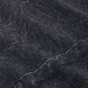 2025 hombres de gran tamaño de algodón Vintage lavado impreso en blanco lavado ácido patrón de Color sólido ropa de hombre High Street camisetas - Product Image 6