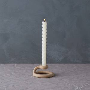 Bougeoir décoratif moderne en bois de mangue en forme de conte à 2 bras Table de dîner Décoration de Noël Bougeoir utilisé - Product Image 2