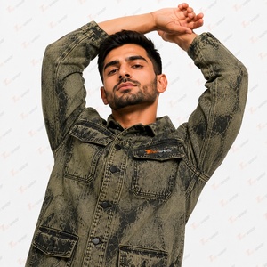 <b>Men</b>’s Black Denim <b>Jacket</b> Wholesale Custom Fashion Jean <b>Jacket</b> for <b>Men</b> Vintage Washed <b>Trucker</b> <b>Jacket</b> Streetwear Casual Workwear - Product Image 6