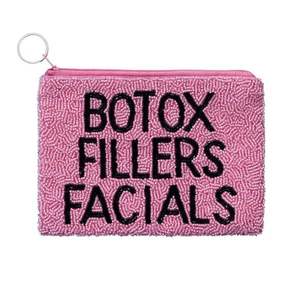 BOTOX <b>FILLERS</b> FACIALS Design Handcraft Beaded Embroidery Mini Zipper <b>Bag</b> Stylish Fancy Luxury & Fashionable By Hiba Enterprises - Product Image 1