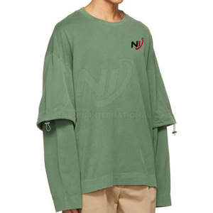 เสื้อยืดสองชั้นสำหรับผู้ชายใส่โลโก้ได้ตามต้องการ - Product Image 1