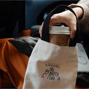 Bolsa de Lona Pequeña con Impresión de Logotipo para Café, Té, Té con Leche, Uso en Viajes - Product Image 3