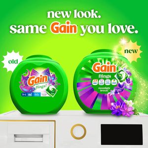 ผงซักฟอก Gain Flings แบบ 3-in-1 ขนาด 76 ซอง ผลิตภัณฑ์รักษ์โลก ใช้แล้วทิ้ง พร้อมสารเพิ่มประสิทธิภาพ Oxi Boost และกลิ่นหอม Febreeze Original - Product Image 6