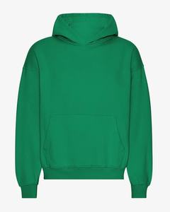 CVC Sweat à capuche polaire à manches longues pour hommes avec poche Logo personnalisé solide pour vert meilleure qualité Bangladesh Export automne saison - Product Image 1