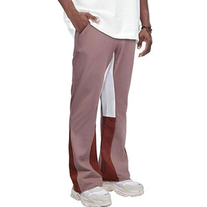 Pantalones acampanados informales de diseño de moda para hombre Pantalones acampanados de talla grande personalizados de alta calidad para hombre - Product Image 1