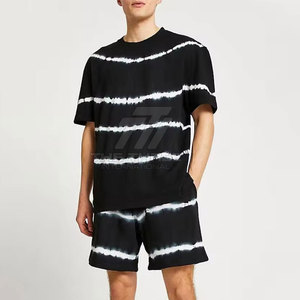 Conjunto de pantalones cortos estampados de talla personalizada para uso en exteriores, conjunto de pantalones cortos estampados para entrenamiento para hombres, ropa deportiva personalizada para hombres, conjunto de pantalones cortos estampados. - Product Image 4