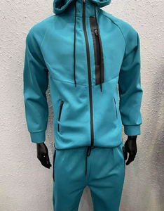 Vêtements de sport zippés pour hommes, survêtement brodé de grande taille avec logo personnalisé, survêtement de jogging décontracté pour la maternité, OEM et vente de gros - Product Image 6