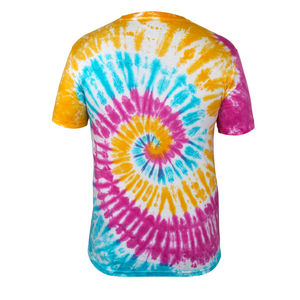 High Quality New Arrival Men's Formal Knitted Custom Tie Dye Breathable T-<b>Shirt</b> OEM Service - Product Image 2