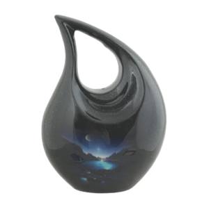 Pink Enamel Aluminium Teardrop Cremation <b>Urns</b> Hot Selling <b>Large</b> Human Ashes Metal <b>Urns</b> With Teardrop Shape - Product Image 6