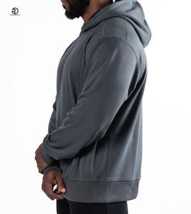Pull à Capuche Personnalisé Poids Lourd 300 g/m² French Terry Hoodies Epaule Dénudée Sans Cordes Sweats à Capuche Surdimensionnés Prix Chaud - Product Image 5